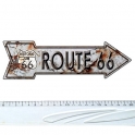 Magnet Route 66 Aluminium "Rouille" Arrow