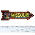 Magnet Route 66 Aluminium "Missouri Néon" Arrow