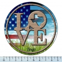 Magnet Texas Aluminium "Love"