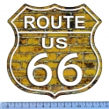 Magnet Route 66 Aluminium GIANT "Yellow Wall"