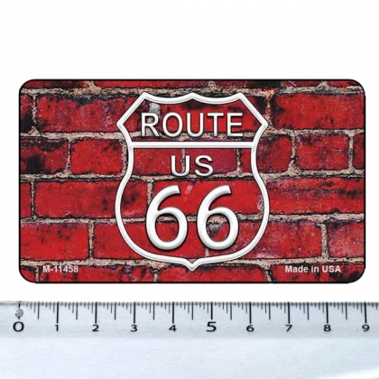 Magnet Route 66 Aluminium "Red Wall"