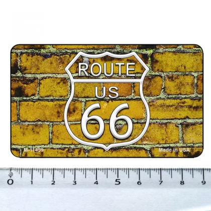 Magnet Route 66 Aluminium "Yellow Wall"