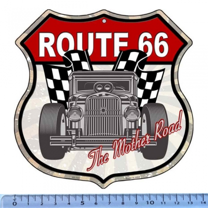 Magnet Route 66 Aluminium GIANT "Hot Rod 9"