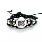 Bracelet Route 66 "Feel The Freedom" noir