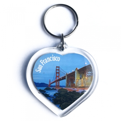 Porte Clé San Francisco "Heart" Golden Gate Bridge
