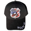 Casquette Route 66 "USA Logo" Noire