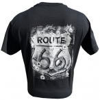 T-Shirt Route 66 "Logo Balles 2" Noir