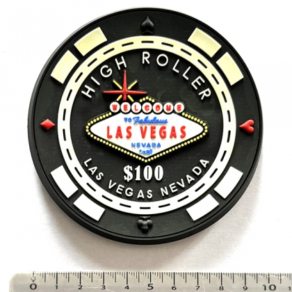 Magnet Las Vegas "$100" en caoutchouc