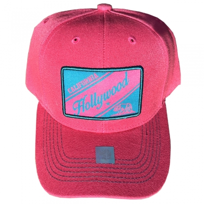 Casquette Los Angeles "Hollywood" rose et turquoise