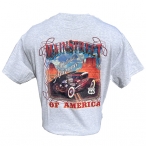 T-Shirt Route 66 "Main Street Of America" Oatman Gris