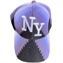 Casquette New York White "Losange" mauve