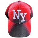 Casquette New York White "Losange" rouge