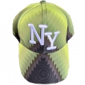 Casquette New York White "Losange" vert