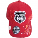 Casquette Route 66 "Map" rouge