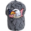 Casquette USA "Marble" grise