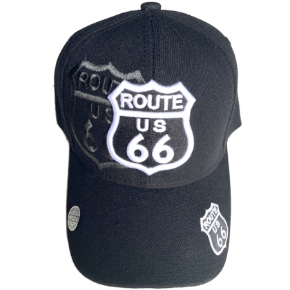 Casquette Route 66 "Classic" Noire