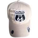 Casquette Route 66 "Classic" beige