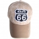 Casquette Route 66 "Leather" beige