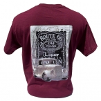 T-Shirt Route 66 "Old Time" bordeaux