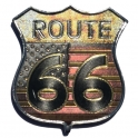 Magnet Route 66 "Logo" Flag Métal