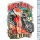 Magnet Route 66 "Beach Beauty" en bois verni et en relief