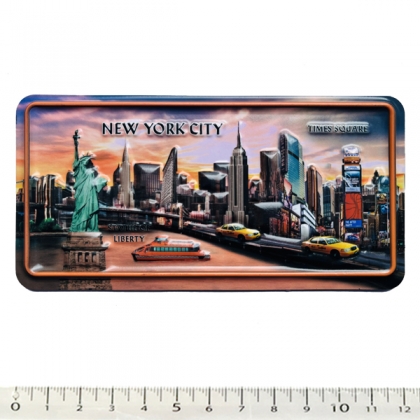 Magnet New York En Relief "Orange Monuments" Magnet New York En Relief "Orange Monuments"
