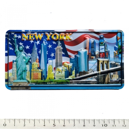 Magnet New York En Relief "USA Flag" Magnet New York En Relief "USA Flag"
