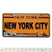 Magnet New York Plaque Immatriculation "Empire State" Orange