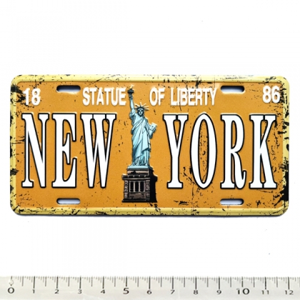 Magnet New York Plaque Immatriculation "Statue Of Liberty"