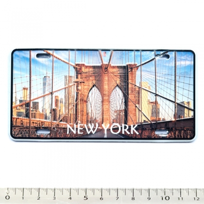 Magnet New York Plaque Immatriculation "Brooklyn Bridge" Magnet New York Plaque Immatriculation "Brooklyn Bridge"