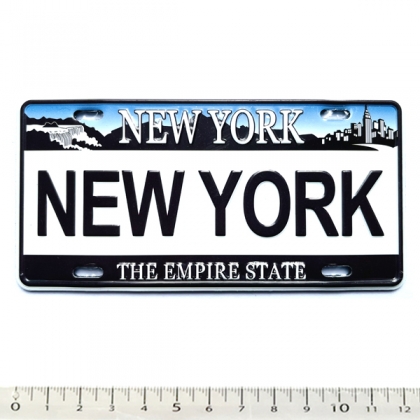Magnet New York Plaque Immatriculation "Empire State" Blanche Magnet New York Plaque Immatriculation "Empire State" Blanche