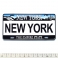 Magnet New York Plaque Immatriculation "Empire State" Blanche