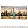 Magnet New York Plaque Immatriculation "Orange Skyline"