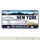 Magnet New York Plaque Immatriculation "Empire State" Taxi