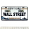 Magnet New York Plaque Immatriculation "Wall Street"