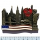 Magnet New York "USA Flag" Métal Doré