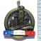 Magnet New York "Blue-White-Red" Métal Doré