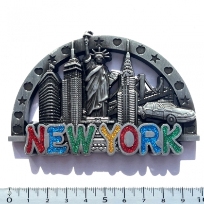 Magnet New York "Rainbow Monuments" Métal Argent Magnet New York "Rainbow Monuments" Métal Argent