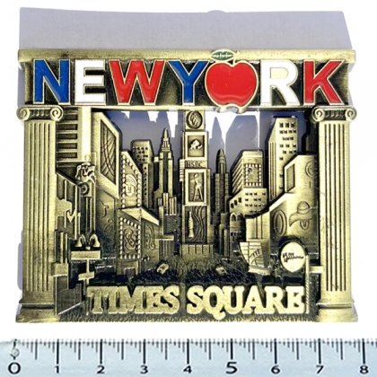 Magnet New York "Times Square" Métal Doré Magnet New York "Times Square" Métal Doré