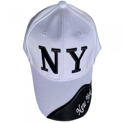 Casquette New York "Wave" Blanche