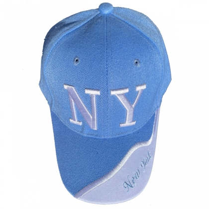 Casquette New York "Wave" Bleu Ciel