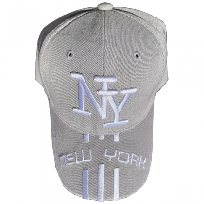 Casquette New York "3 Lines" Grise