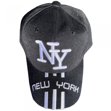 Casquette New York "3 Lines" Noire