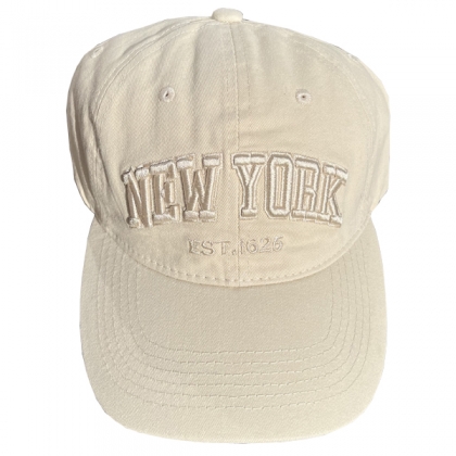 Casquette New York "Est 1625" Crème