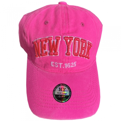 Casquette New York "Est 1625" Rose