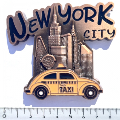 Magnet New York "New York City" Métal Cuivre Magnet New York "New York City" Métal Cuivre