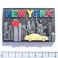 Magnet New York "All Monuments" Métal Argent