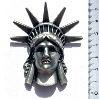 Magnet New York "Statue Close Up" Métal Argent Magnet New York "Statue Close Up" Métal Argent