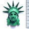 Magnet New York "Statue Close Up" Métal Vert