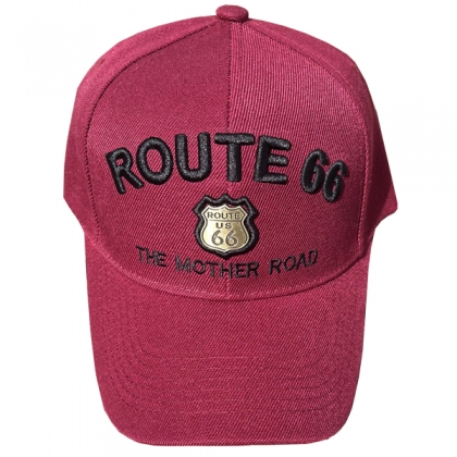 Casquette Route 66 "Logo Métal" Bordeaux Casquette Route 66 "Logo Métal" Bordeaux